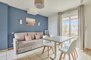 Apartamento, 1 habitación (Maisonnette) | Sistema de insonorización, cunas (de pago), wifi gratis
