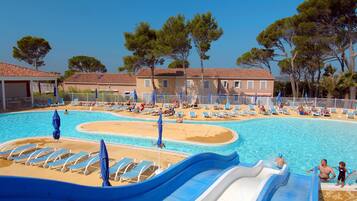 Inomhuspool och utomhuspool