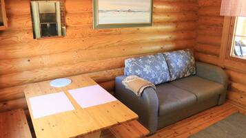 Cabin, 1 Bedroom, Sauna | In-room dining