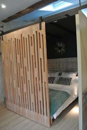 Familiekamer (La Bergerie) | Lakens van Egyptisch katoen, luxe beddengoed, individueel gedecoreerd