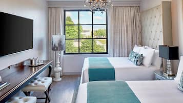 Rum - 2 queensize-sängar | Italienska Frette-lakan, sängtillbehör av högsta kvalitet och minibar