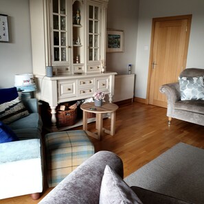 Smart TV, fireplace, Netflix, books