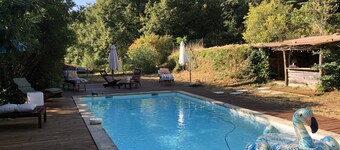 Mas Cévenol typique, familial, isolé, calme, piscine privée au coeur de 20ha