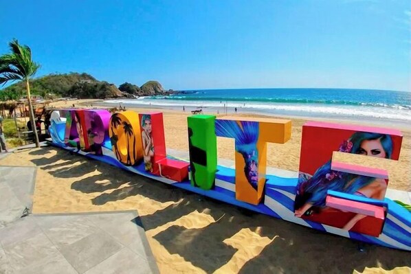 Sun loungers, beach towels