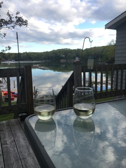 2 bedroom 1 bath, large deck and dock, on the water in peaceful cove, Year