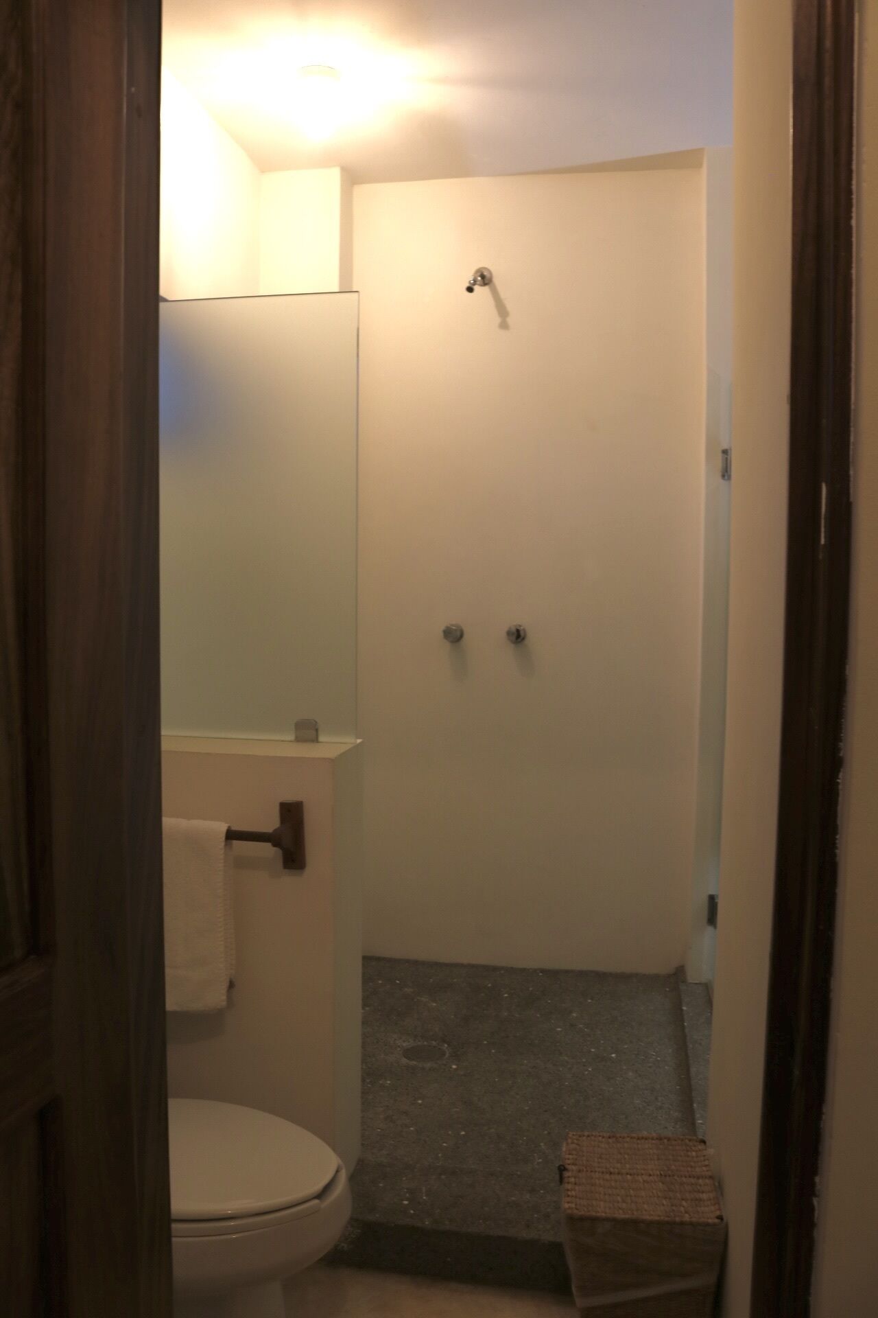 lirio 6 , one  double bed, pool view, tower | bathroom | shower, hair dryer, towels, soap