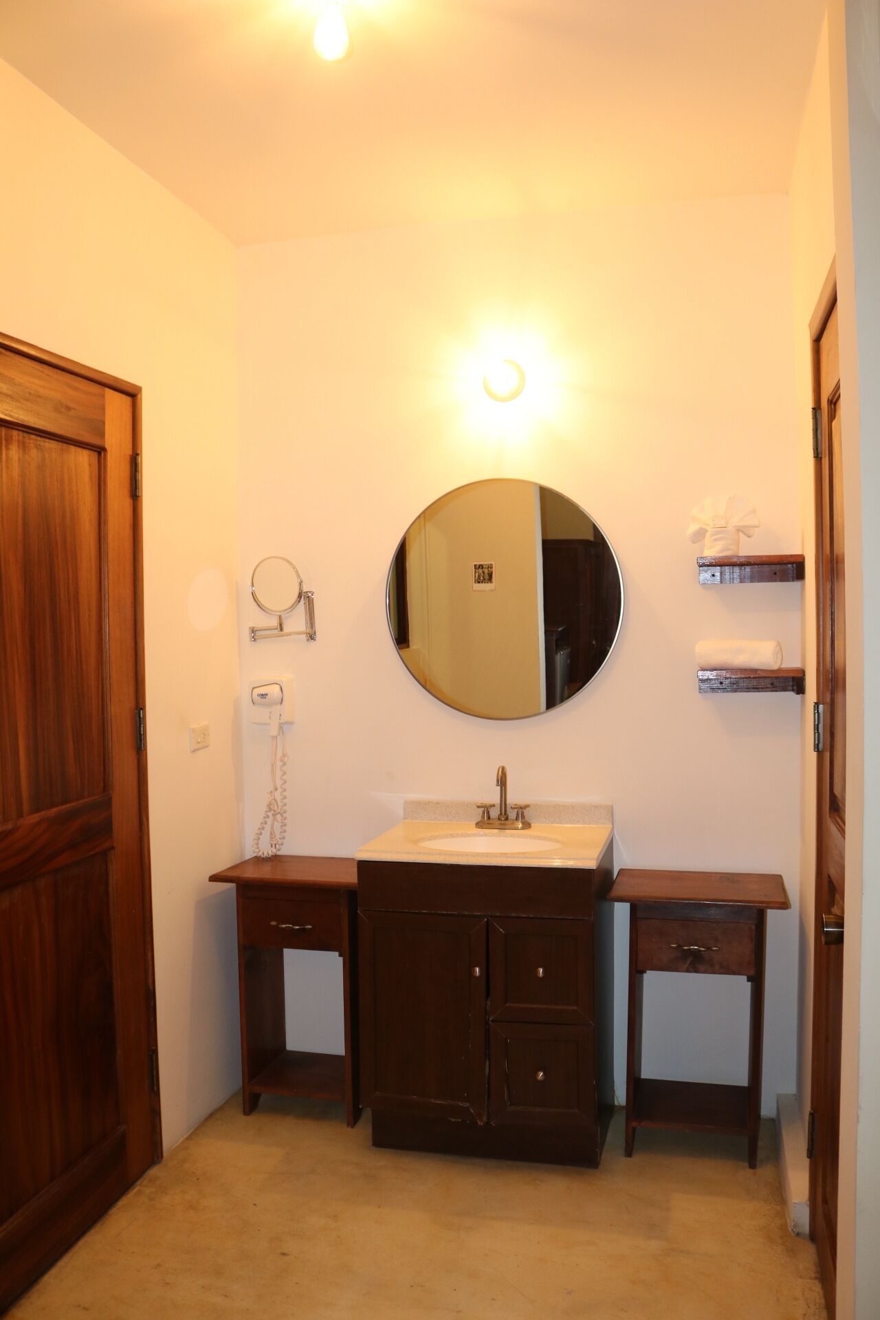 lirio 6 , one  double bed, pool view, tower | bathroom | shower, hair dryer, towels, soap