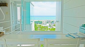 公寓客房, 海景 | 1 間臥室、熨斗/熨衣板、免費無線上網、床單