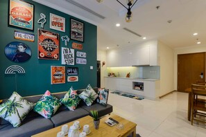 Apartment, 2 Bedrooms | Desk, blackout curtains, soundproofing, iron/ironing board - City Apartment (Ho Chi Minh City)