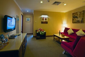 Desk, blackout curtains, soundproofing, iron/ironing board