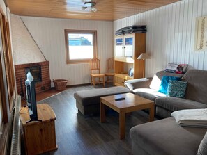 Télévision, cheminée