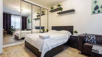 Standard-Apartment (Shchelkovskoye shosse, 46) | Bügeleisen/Bügelbrett, kostenloses WLAN