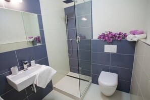 Shower, free toiletries, hair dryer, slippers - Penzion Olomouc (Olomouc)
