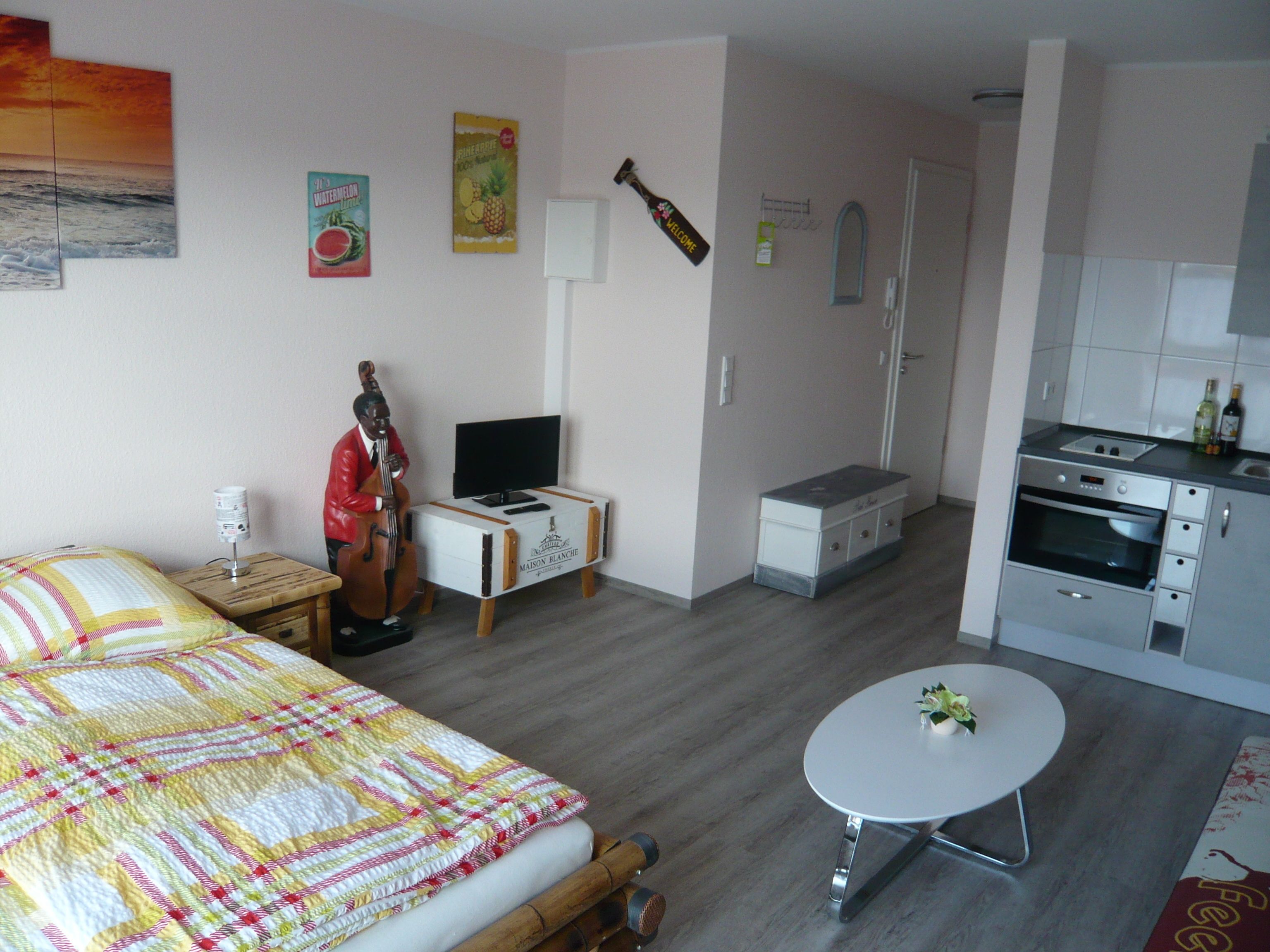 luxury studio | premium bedding, individually decorated, individually furnished