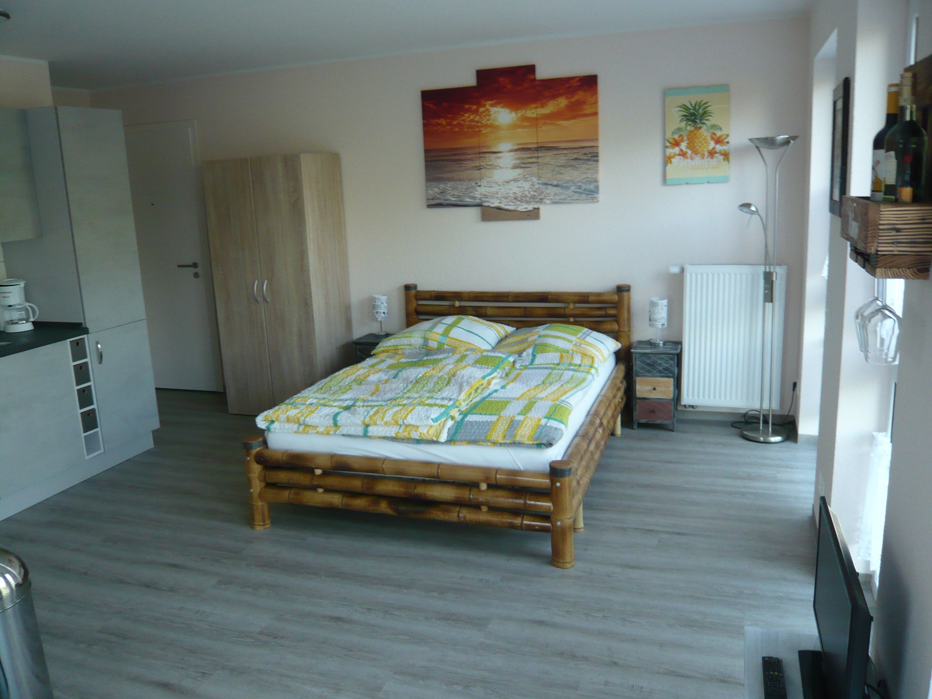 luxury studio | premium bedding, individually decorated, individually furnished