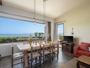 Smart TV, chimenea, reproductor de DVD y tenis de mesa 