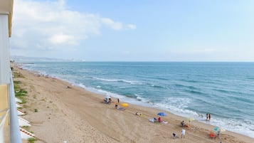 En la playa