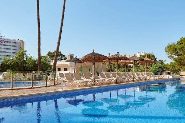 2 outdoor pools, open 10:00 AM to 6:00 PM, pool umbrellas, sun loungers