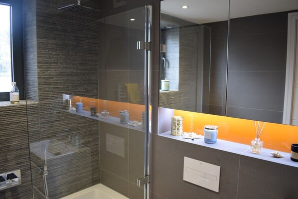Apartment, 1 Bedroom | Bathroom | Separate tub and shower, towels, soap, shampoo