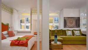 Standard Apartment, 1 Bedroom | Premium bedding, pillow-top beds, in-room safe, desk - Aurea Once Upon a House (Lisbon)