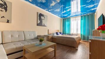 Apartment | Schreibtisch, Bügeleisen/Bügelbrett, kostenloses WLAN, Bettwäsche