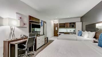Studio, 2 Katil Ratu (Queen) | Cadar kapas Mesir, peralatan tempat tidur premium