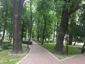 Vue depuis lâhĂ©bergement
