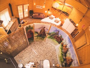 Cabaña, 1 habitación | Escritorio, cunas gratuitas, wifi gratis y ropa de cama