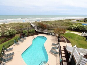 Outdoor pool - Beautiful 3 Bedroom Oceanfront Condo.  Walking Distance to Everything (Isle of Palms)