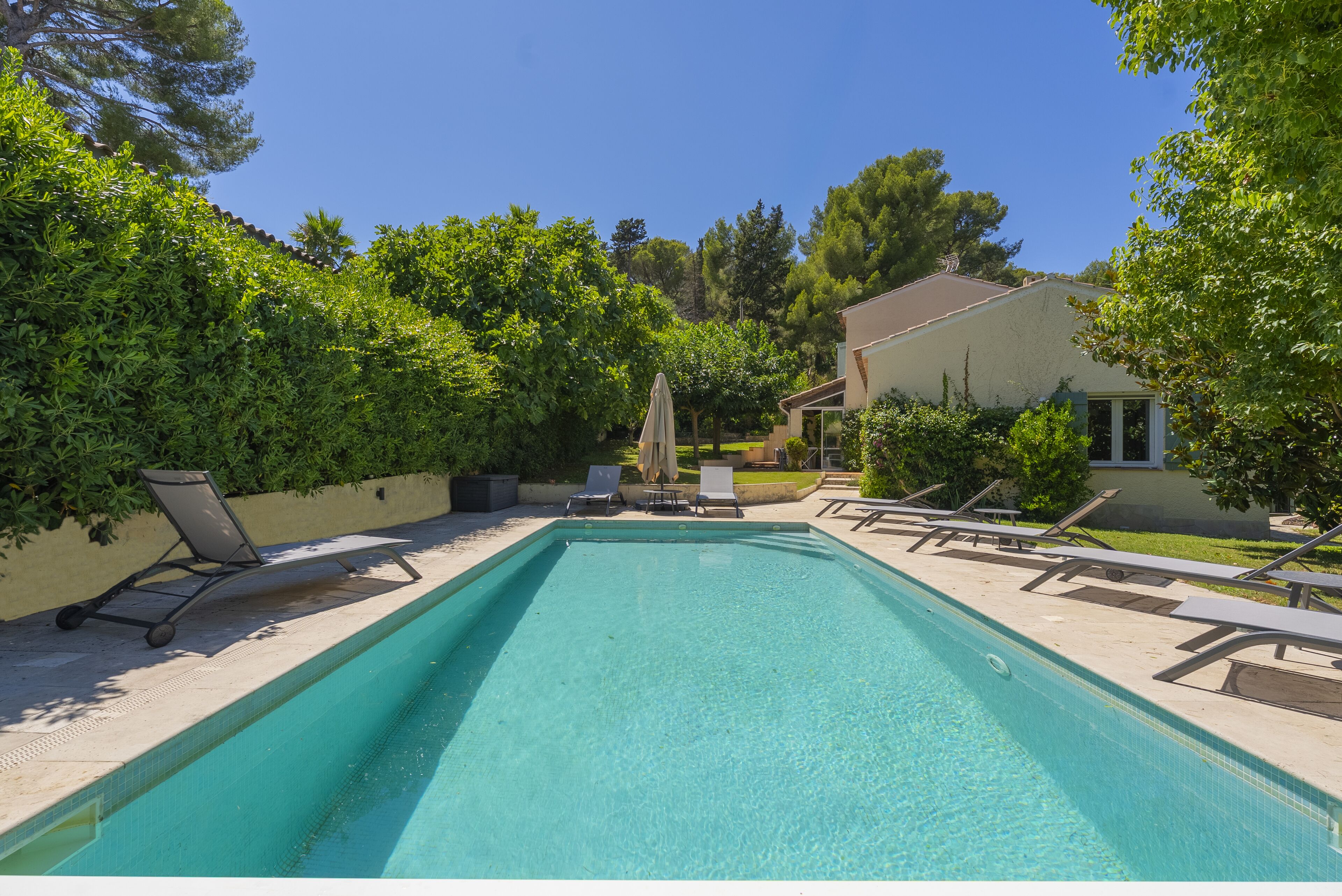 A heated pool