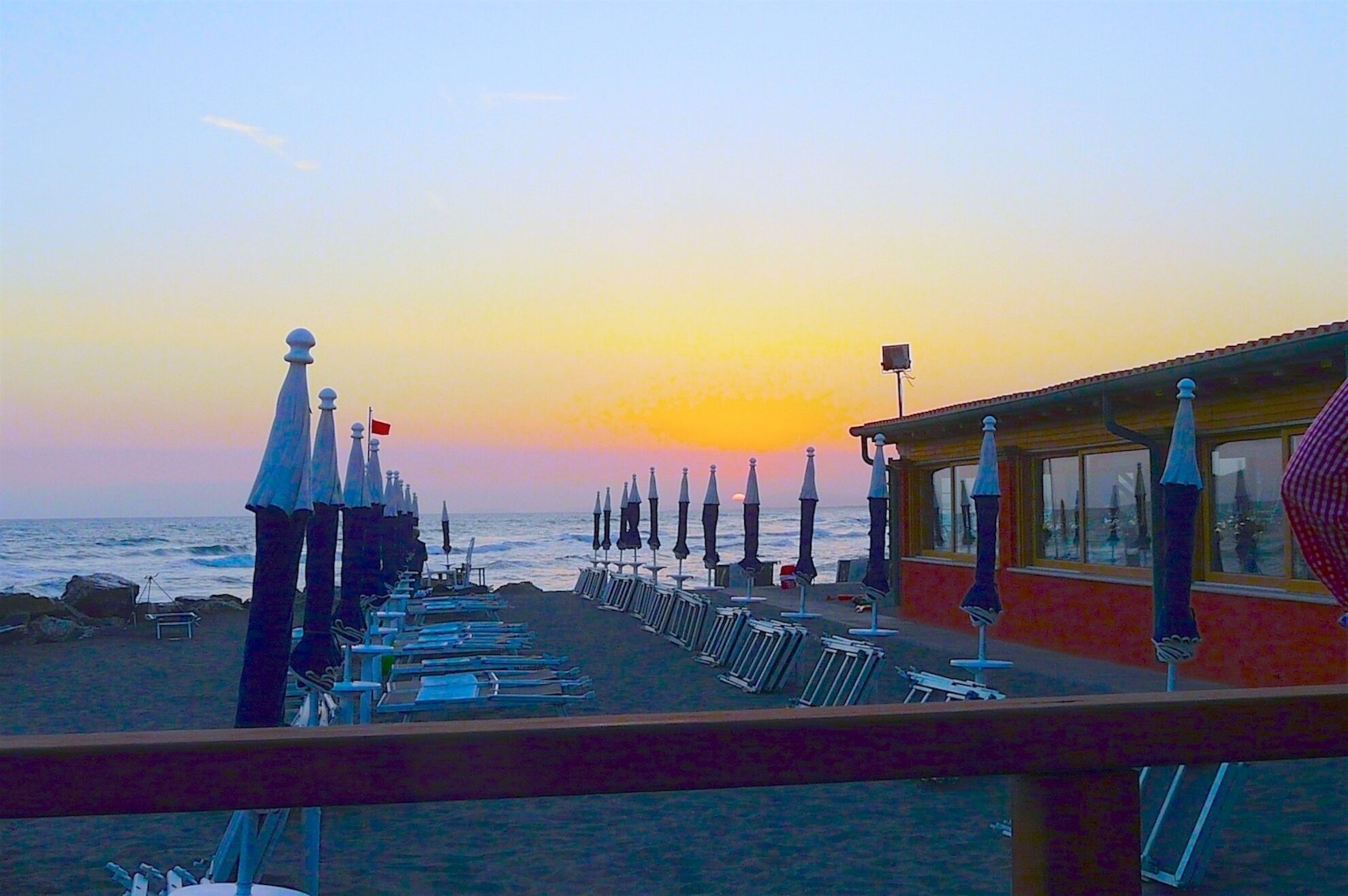 Sun loungers, beach towels