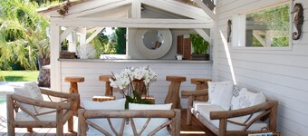 StTropez beautiful villa on one level, close to beaches and village of St Tropez