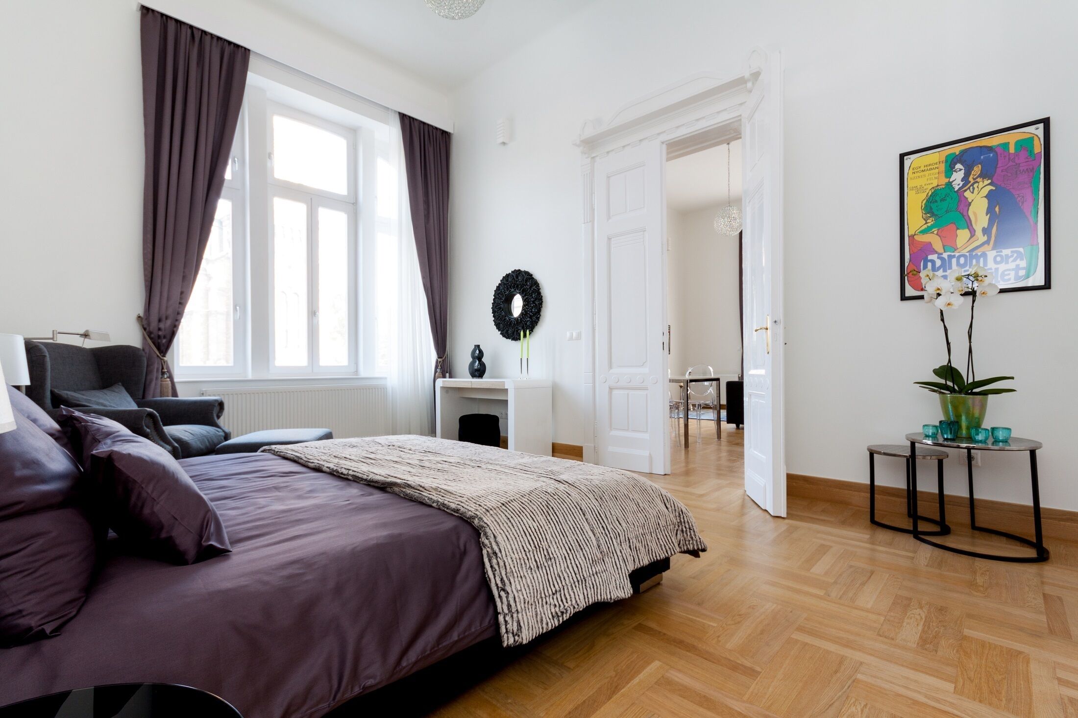 3 Schlafzimmer, Schreibtisch, Bügeleisen/Bügelbrett, Reisekinderbett