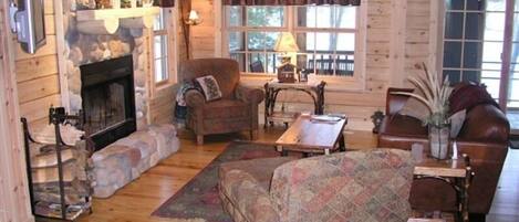 TV connectée, cheminée, jeux vidéo, lecteur de DVD