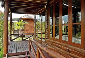 Deluxe-Ferienhaus | Balkon