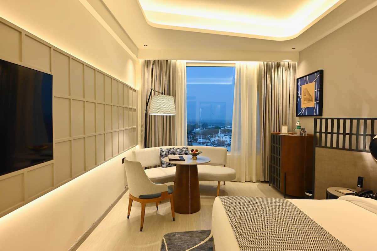 Luxe kamer, 1 slaapkamer | Lakens van Egyptisch katoen, luxe beddengoed, een minibar