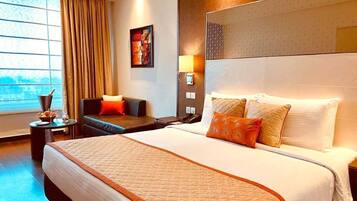 Sábanas de algodón egipcio, ropa de cama de alta calidad y minibar