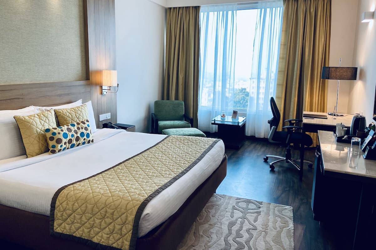 Executive kamer, 1 slaapkamer | Lakens van Egyptisch katoen, luxe beddengoed, een minibar