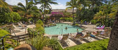 Et oppvarmet basseng