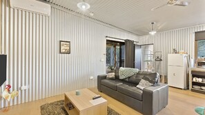 Smart TV, DVD player, books