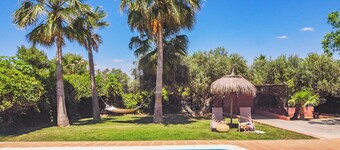 Cozy house with pool and private gardens.