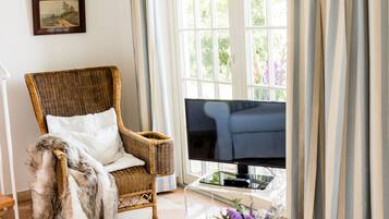 Télévision, lecteur de DVD, livres, chaßne hi-fi