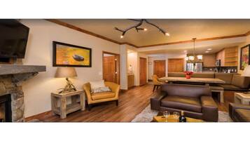 TV, fireplace, DVD player, table tennis