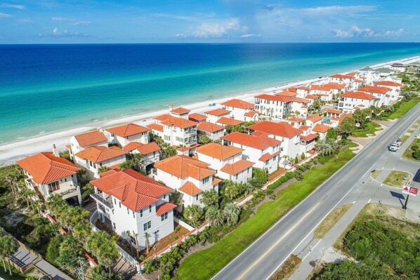 Exterior - Luxurious Villa Blanca 30A in Vizcaya with Private Beach! (Santa Rosa Beach)