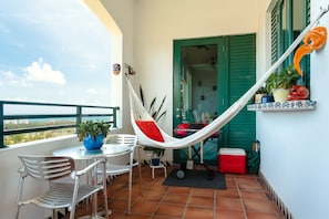 Relax in the Balcony Hammock and enjoy the beautiful view