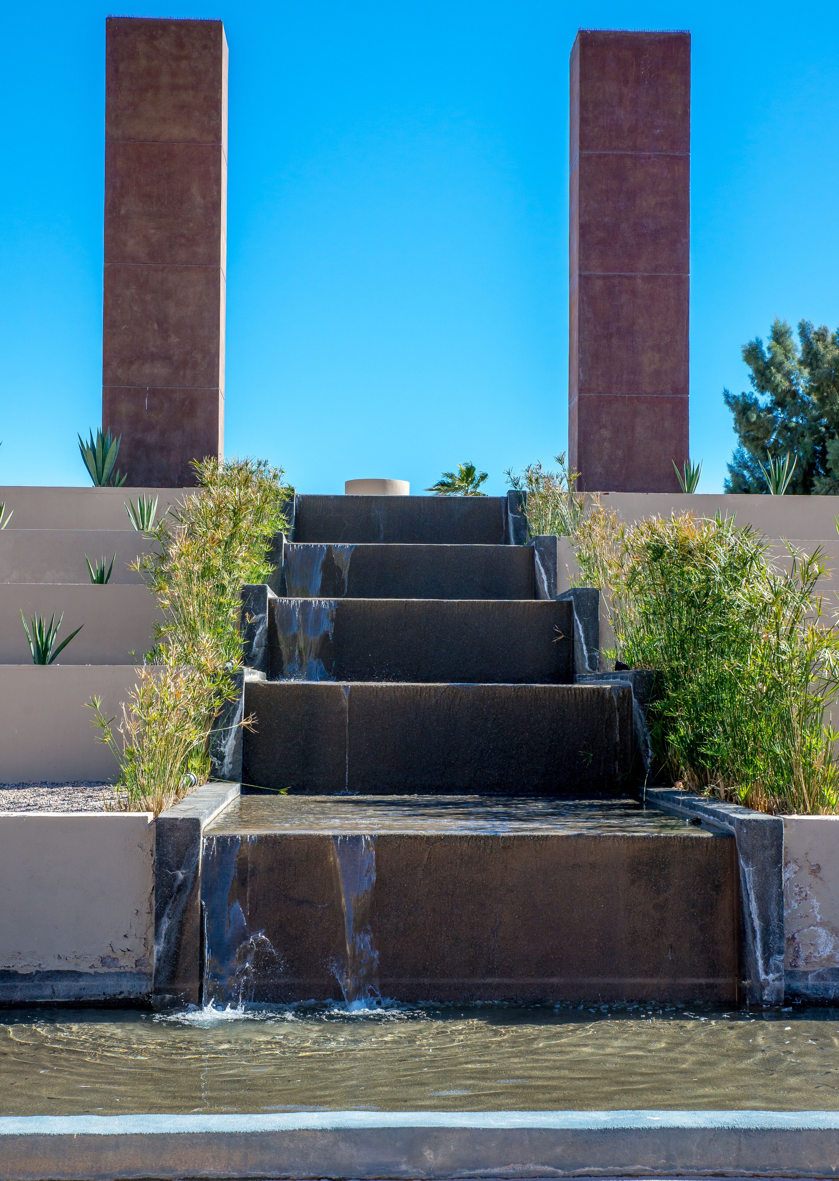 Courtyard Waterfall!