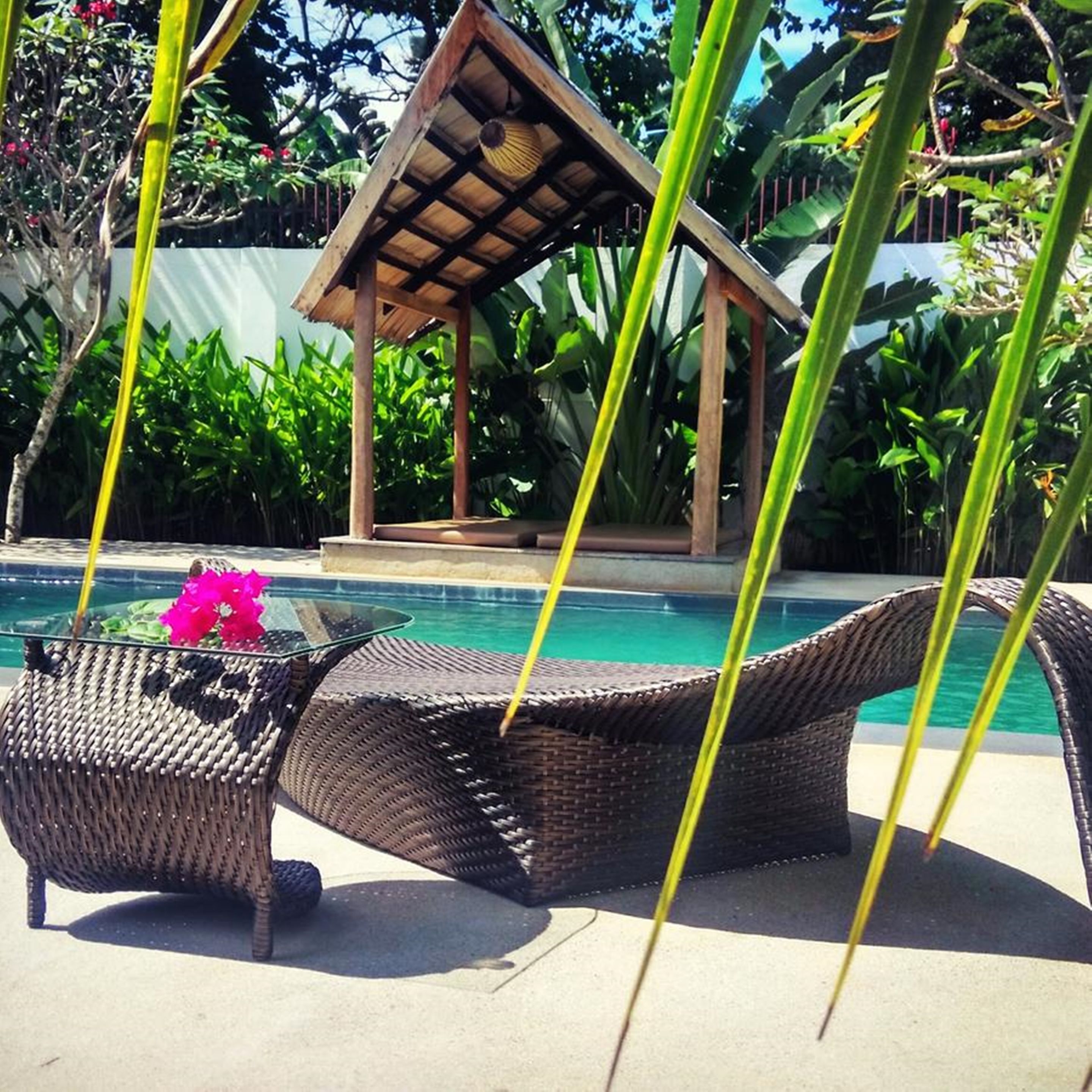 Outdoor pool, open 8 AM to midnight, pool loungers