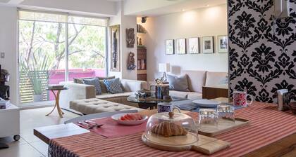 Private bedroom in an share apartment in Colonia del Valle, Mexico City