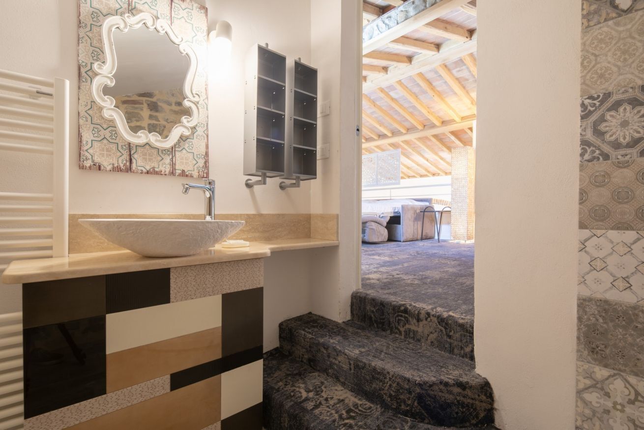 Dusche, Haartrockner, Bidet, Handtücher