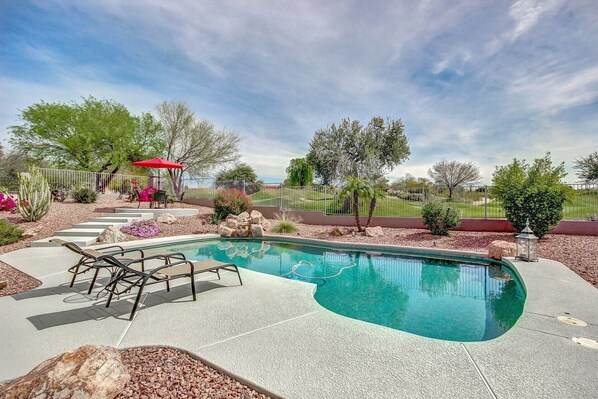 A heated pool